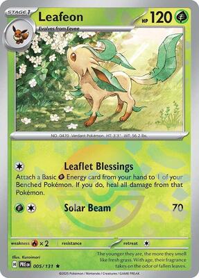 Leafeon (Poke Ball Pattern) card from SV: Prismatic Evolutions