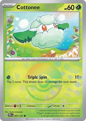 Cottonee (Poke Ball Pattern) card from SV: Prismatic Evolutions