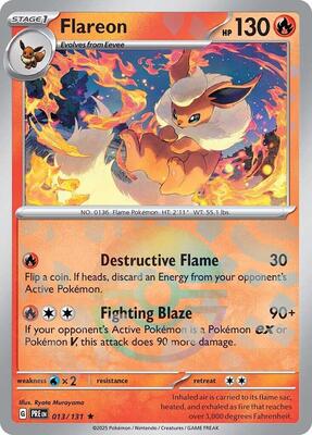 Flareon (Poke Ball Pattern) card from SV: Prismatic Evolutions