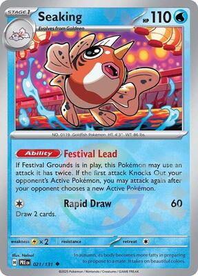 Seaking (Poke Ball Pattern) card from SV: Prismatic Evolutions