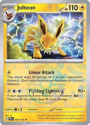 Jolteon (Poke Ball Pattern) card from SV: Prismatic Evolutions