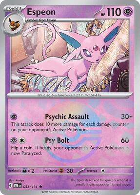 Espeon (Poke Ball Pattern) card from SV: Prismatic Evolutions