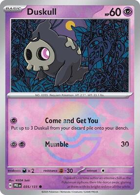 Duskull (Poke Ball Pattern) card from SV: Prismatic Evolutions