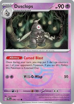Dusclops (Poke Ball Pattern) card from SV: Prismatic Evolutions