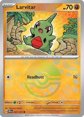 Larvitar (Poke Ball Pattern) card from SV: Prismatic Evolutions