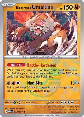 Bloodmoon Ursaluna (Poke Ball Pattern) card from SV: Prismatic Evolutions