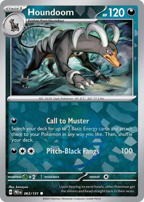 Houndoom (Poke Ball Pattern) card from SV: Prismatic Evolutions
