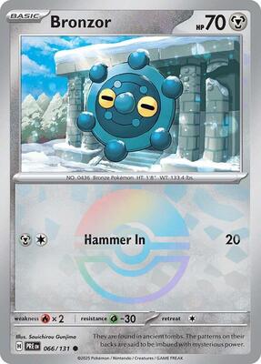 Bronzor (Poke Ball Pattern) card from SV: Prismatic Evolutions