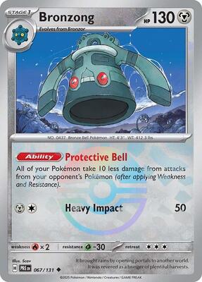 Bronzong (Poke Ball Pattern) card from SV: Prismatic Evolutions