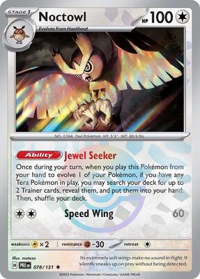 Noctowl (Poke Ball Pattern) card from SV: Prismatic Evolutions