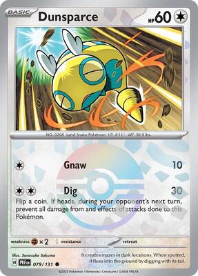 Dunsparce (Poke Ball Pattern) card from SV: Prismatic Evolutions