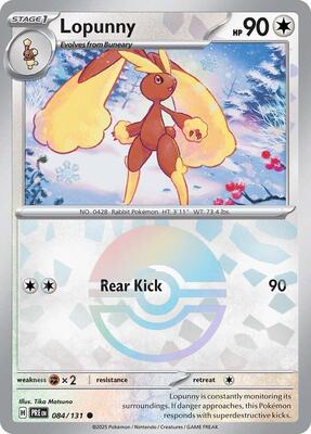 Lopunny (Poke Ball Pattern) card from SV: Prismatic Evolutions