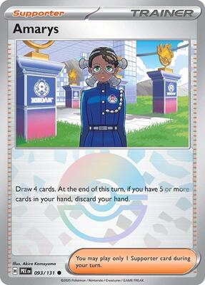 Amarys - 093/131 (Poke Ball Pattern) card from SV: Prismatic Evolutions