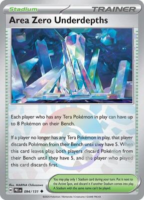 Area Zero Underdepths (Poke Ball Pattern) card from SV: Prismatic Evolutions