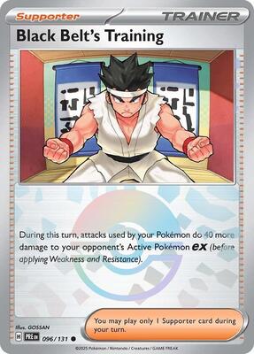 Black Belt's Training - 096/131 (Poke Ball Pattern) card from SV: Prismatic Evolutions