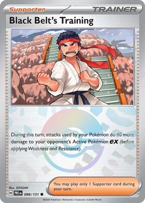 Black Belt's Training - 098/131 (Poke Ball Pattern) card from SV: Prismatic Evolutions