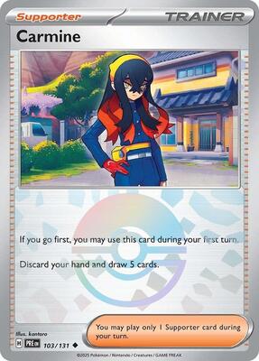 Carmine (Poke Ball Pattern) card from SV: Prismatic Evolutions