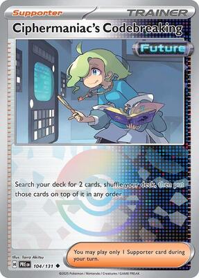 Ciphermaniac's Codebreaking (Poke Ball Pattern) card from SV: Prismatic Evolutions