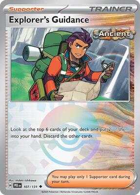 Explorer's Guidance (Poke Ball Pattern) card from SV: Prismatic Evolutions