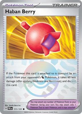 Haban Berry (Poke Ball Pattern) card from SV: Prismatic Evolutions