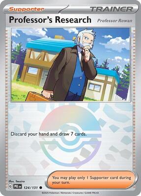 Professor's Research [Professor Rowan] (Poke Ball Pattern) card from SV: Prismatic Evolutions