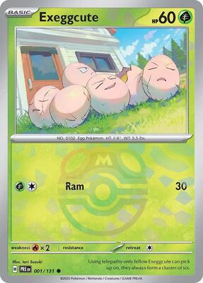 Exeggcute (Master Ball Pattern) card from SV: Prismatic Evolutions