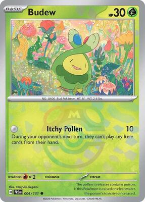 Budew (Master Ball Pattern) card from SV: Prismatic Evolutions