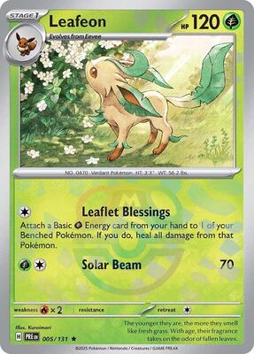 Leafeon (Master Ball Pattern) card from SV: Prismatic Evolutions