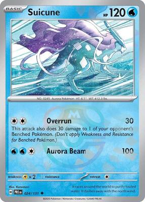 Suicune (Master Ball Pattern) card from SV: Prismatic Evolutions