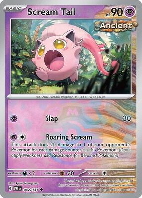 Scream Tail (Master Ball Pattern) card from SV: Prismatic Evolutions