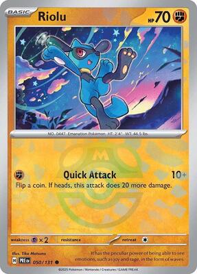 Riolu (Master Ball Pattern) card from SV: Prismatic Evolutions