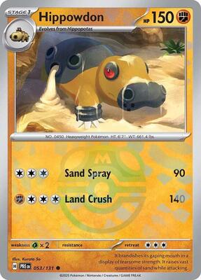 Hippowdon (Master Ball Pattern) card from SV: Prismatic Evolutions