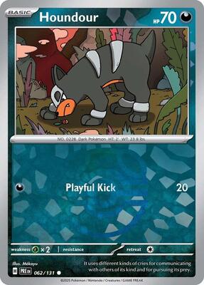 Houndour (Master Ball Pattern) card from SV: Prismatic Evolutions