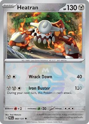 Heatran (Master Ball Pattern) card from SV: Prismatic Evolutions