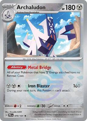 Archaludon (Master Ball Pattern) card from SV: Prismatic Evolutions