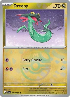 Dreepy (Master Ball Pattern) card from SV: Prismatic Evolutions