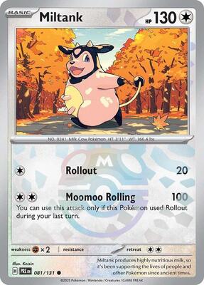Miltank (Master Ball Pattern) card from SV: Prismatic Evolutions