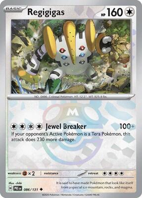 Regigigas (Master Ball Pattern) card from SV: Prismatic Evolutions