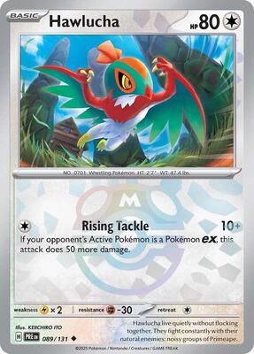 Hawlucha (Master Ball Pattern) card from SV: Prismatic Evolutions