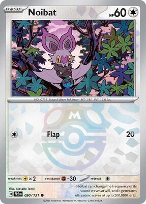 Noibat (Master Ball Pattern) card from SV: Prismatic Evolutions