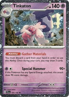 Tinkaton - 105/193 (Cosmos Holo) card from Blister Exclusives