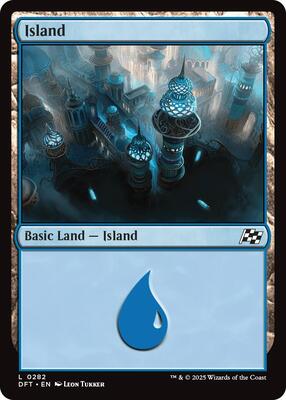Island (0282) card from Aetherdrift