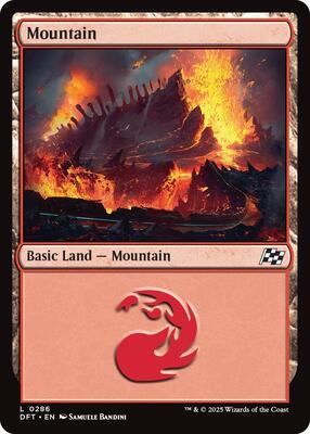 Mountain (0286) card from Aetherdrift