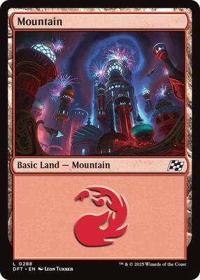 Mountain (0288) card from Aetherdrift