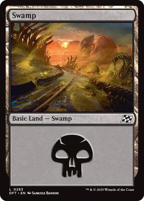Swamp (0283) card from Aetherdrift