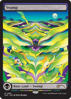 Swamp (1480) card from Secret Lair Drop Series