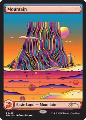 Mountain (1481) card from Secret Lair Drop Series