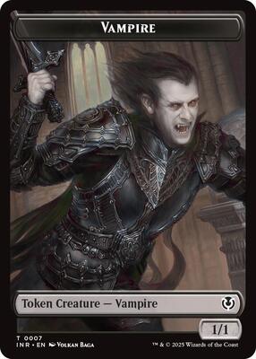 Vampire (0007) // Vampire (0008) Double-Sided Token card from Innistrad Remastered