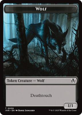 Wolf (0009) // Wolf (0018) Double-Sided Token card from Innistrad Remastered