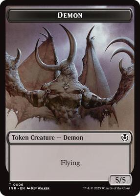 Demon // Human Cleric Double-Sided Token card from Innistrad Remastered